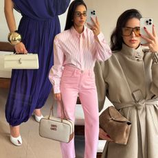 Bettina Looney wearing designer fashion items