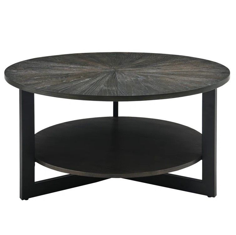 Meja kopi bundar hitam