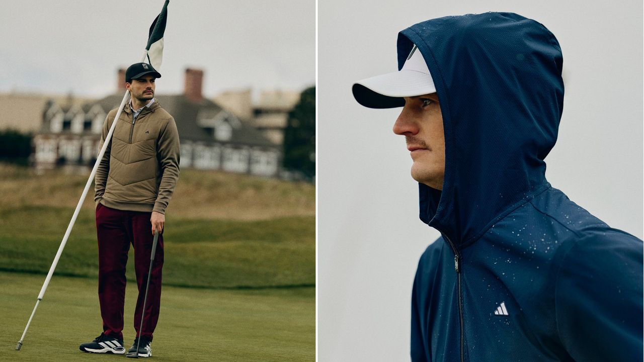Golfers showcasing adidas' new collection on the course