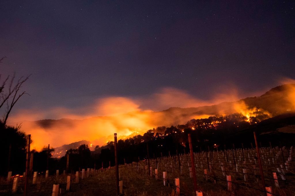 A fire in Napa.