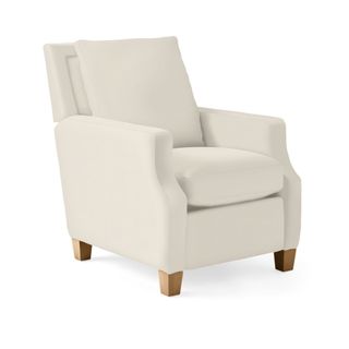 cream armchair