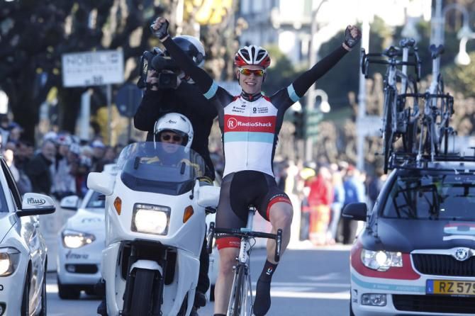 Bob Jungels (Radioshack Leopard) soloed to victory in the GP Nobili Rubinetterie