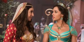 Nasim Pedrad and Naomi Scott in Aladdin