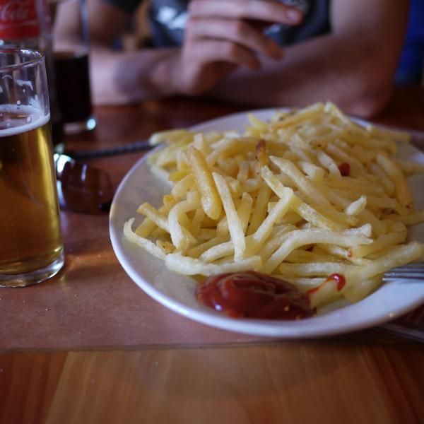 Being a 20-year vegetarian requires creativity... and the satiation of ketchup needs.