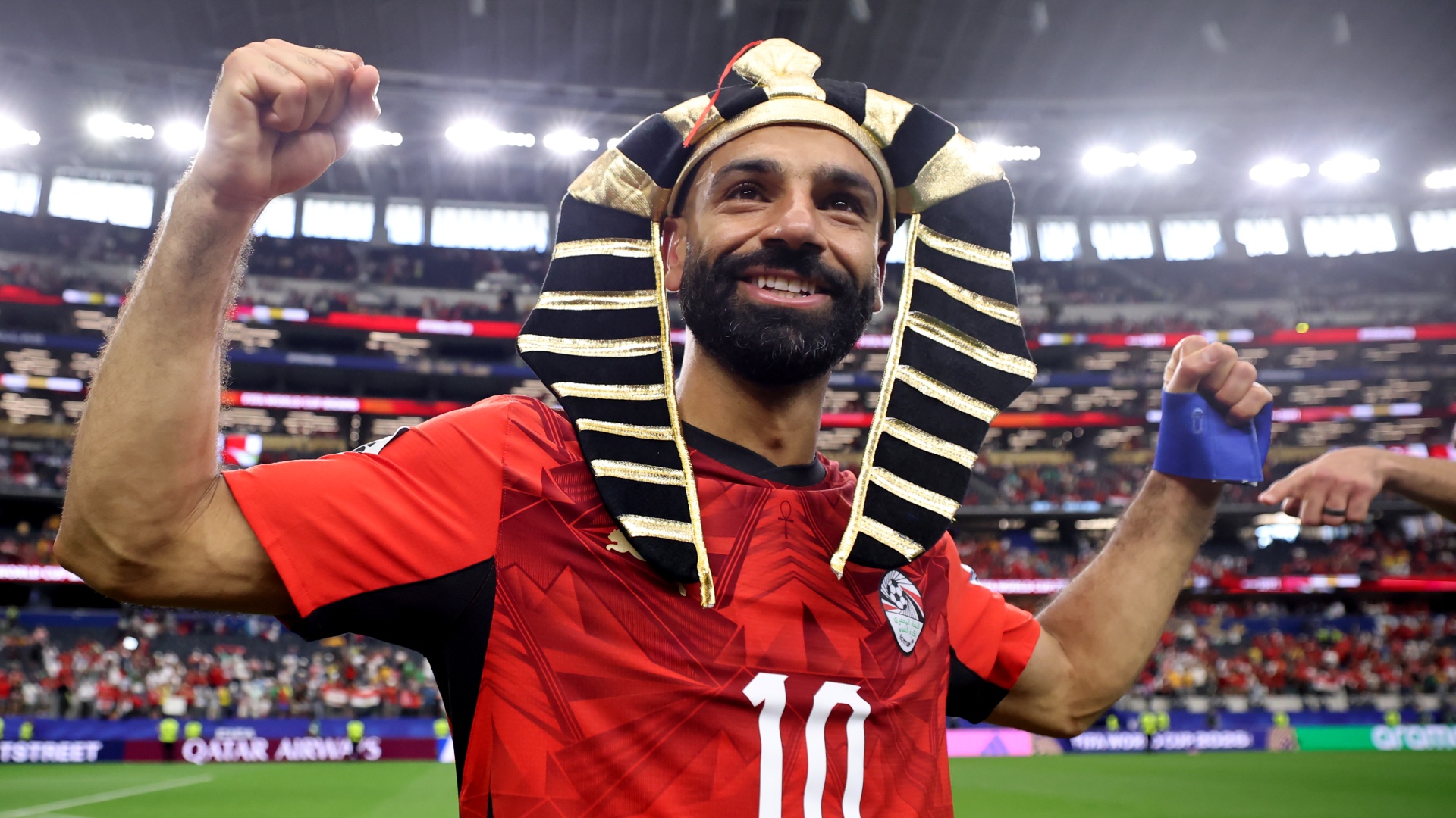Egypt's Mohamed Salah celebrating at World Cup 2026