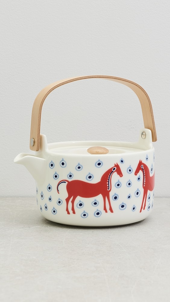 Marimekko Oiva Musta Tamma Teapot