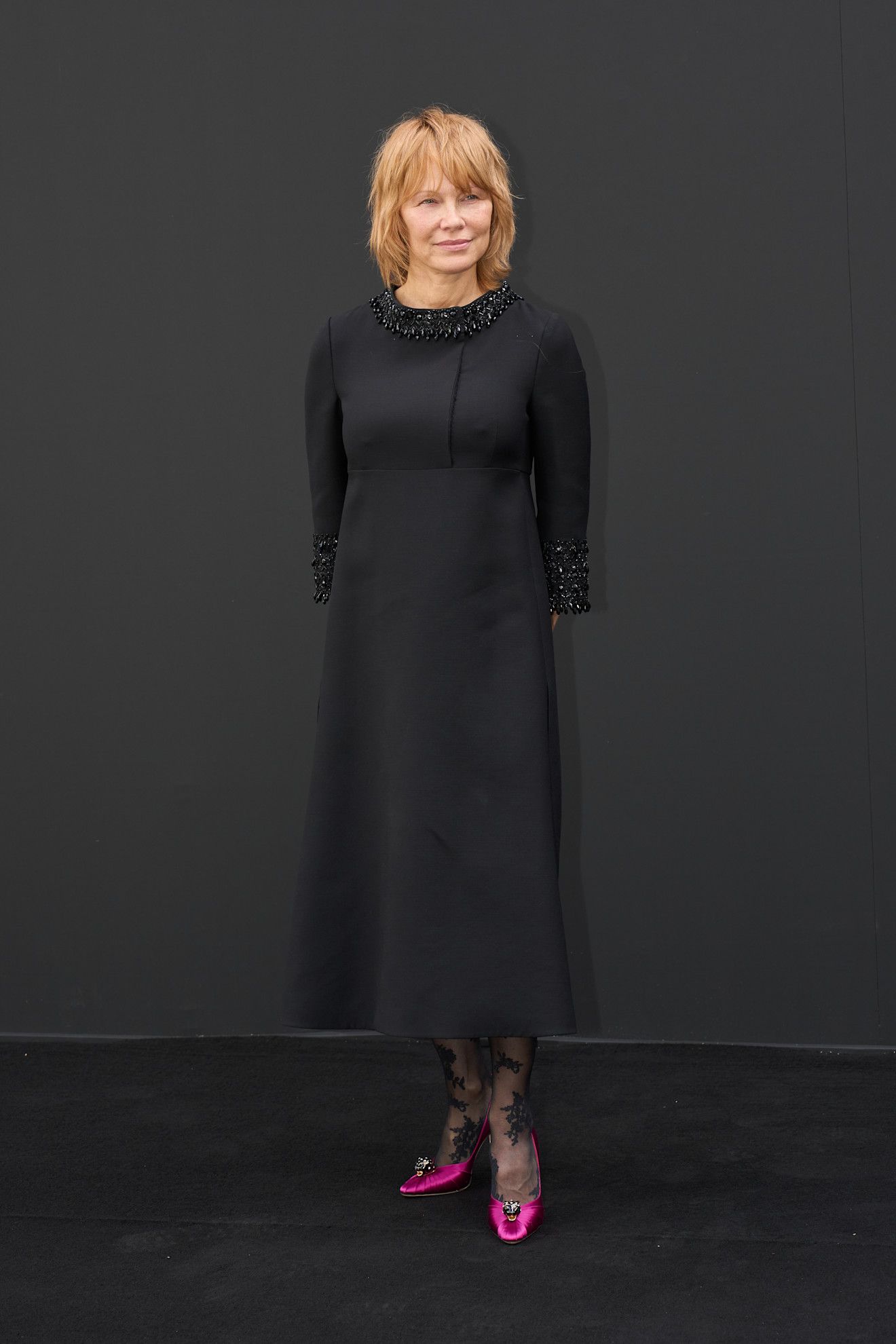 Celebrities arrive at valentino spring 2026 runway show.