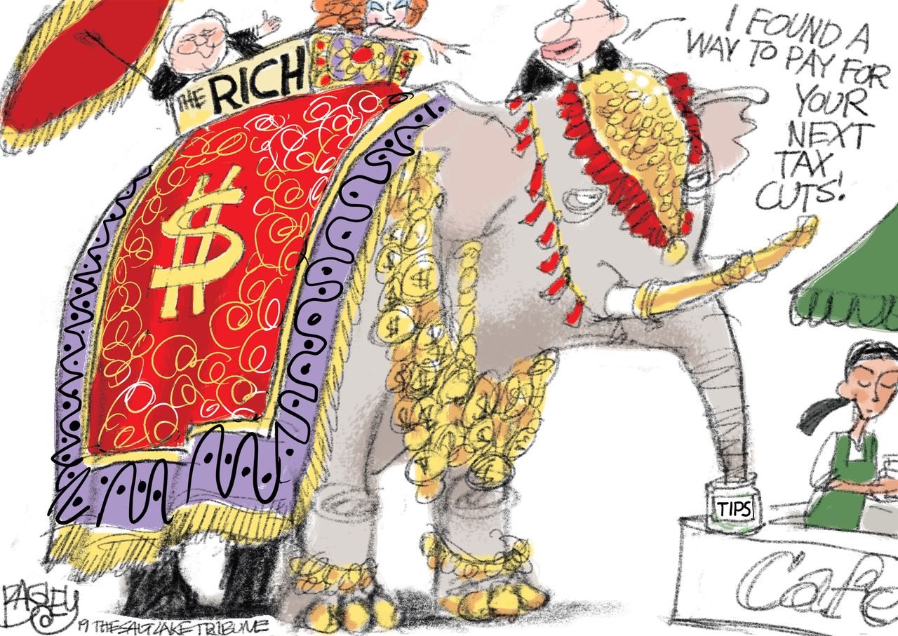 Political Cartoon U.S. GOP Middle Class Tax