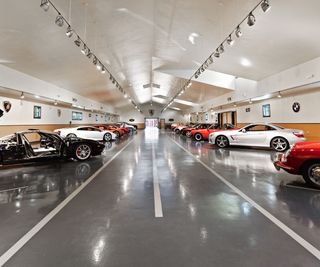 Garage in the Yankee Candle Founder Estate