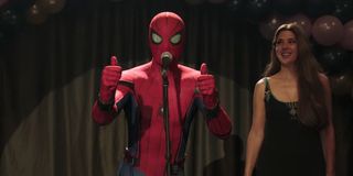 Tom Holland and Marisa Tomei in Spider-Man: Far From Home