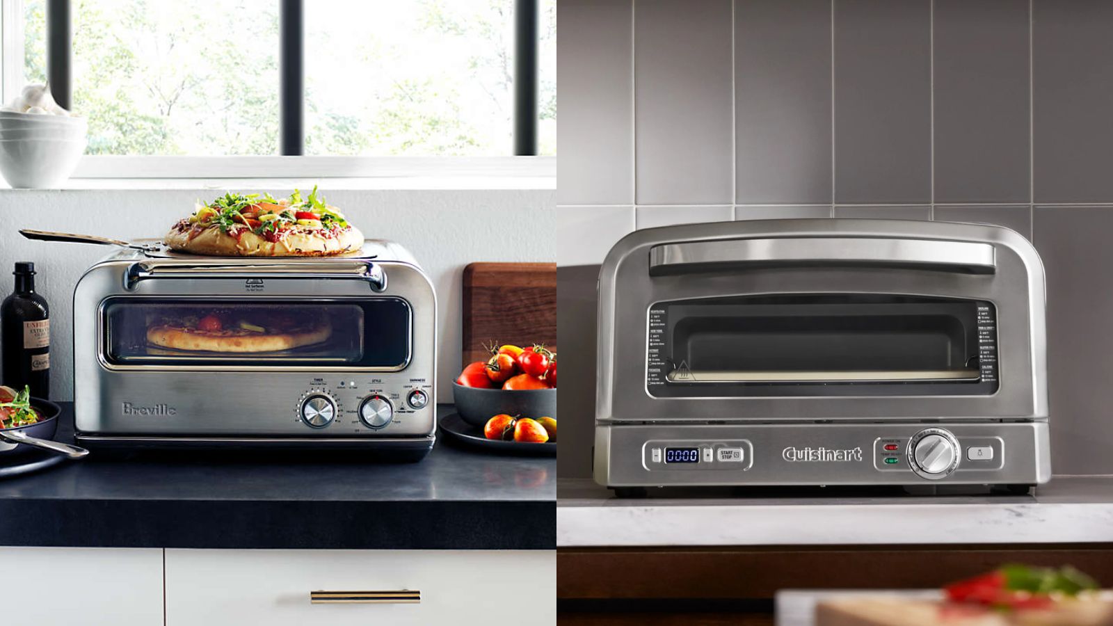 Breville Smart Oven Pizzaiolo vs Cuisinart Indoor Pizza Oven which is best Homes Gardens