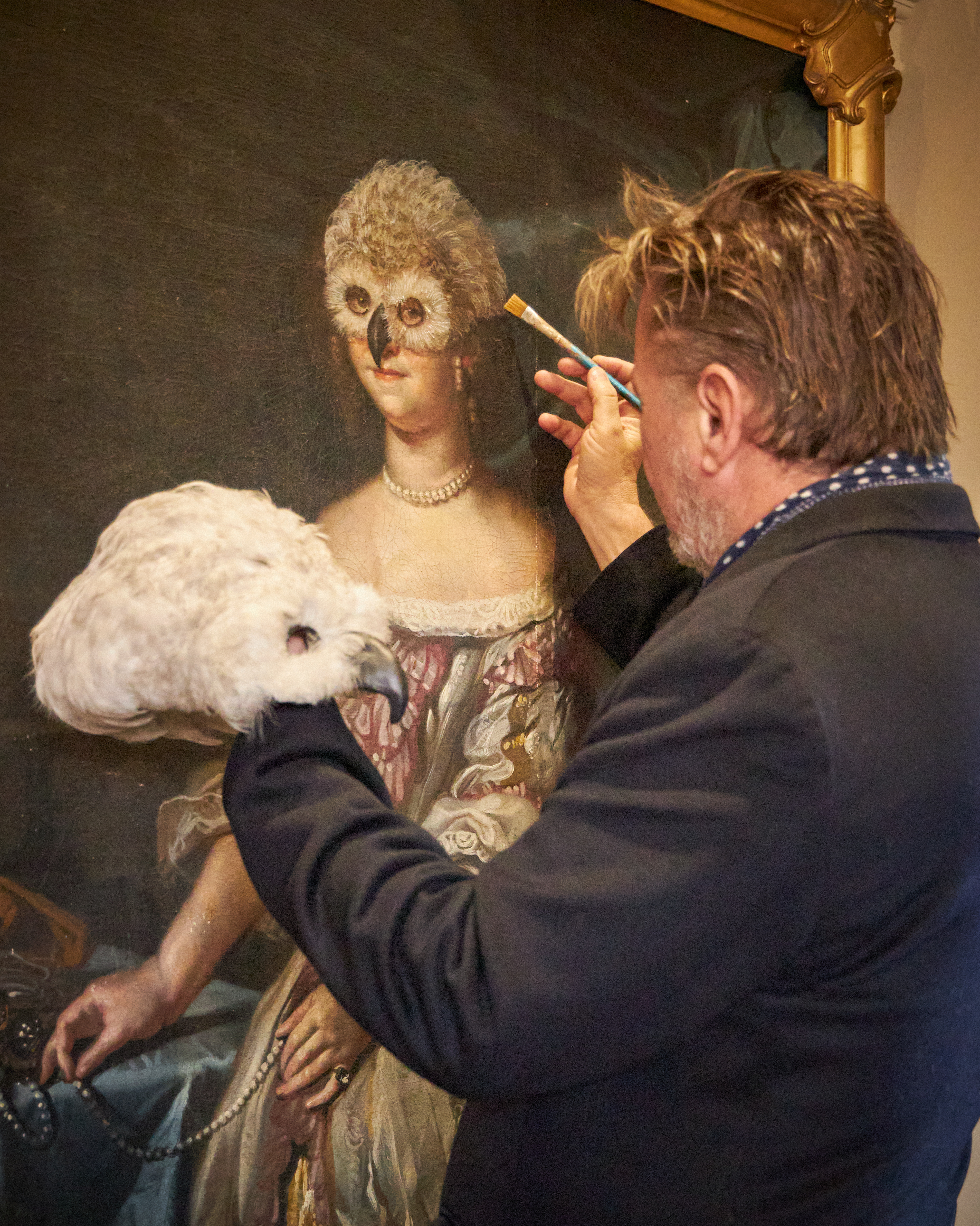 James Perkins painting The Cougar.