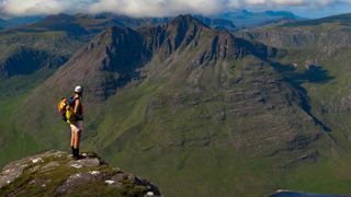 Hiker on An Teallach