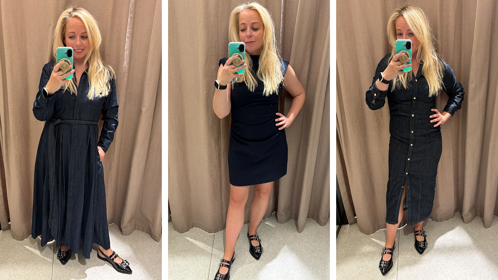 Antonia Kraskowski wears three different Zara dresses