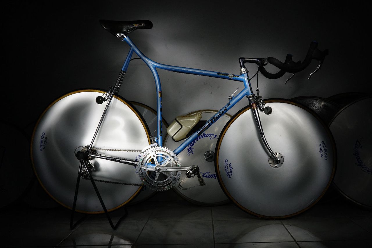 A Francesco Moser Va Por La Hora prototype time trial bike on eBay