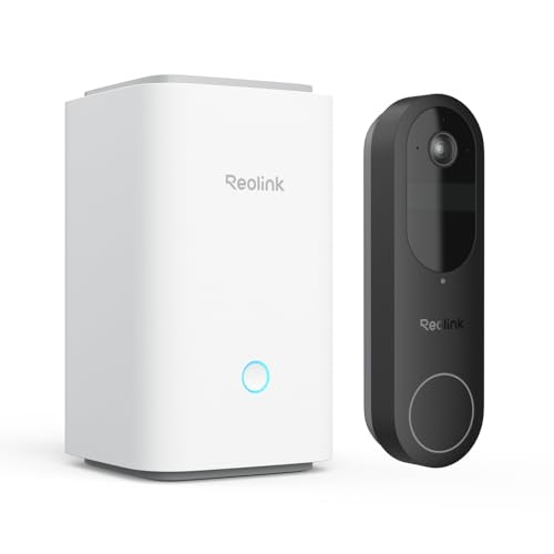 Reolink 2k Battery Video Doorbell + Home Hub, 2.4/5ghz Dual-Band Wi-Fi Doorbell Camera Wireless, 1:1 Head-To-Toe View, Package/person/vehicle Detection, Video Call, 64gb Local Storage, No Monthly Fee