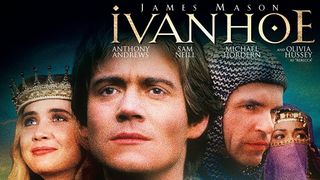 En promobild för filmen Ivanhoe, där huvudpersonerna står och blickar ut mot något utanför kameran.