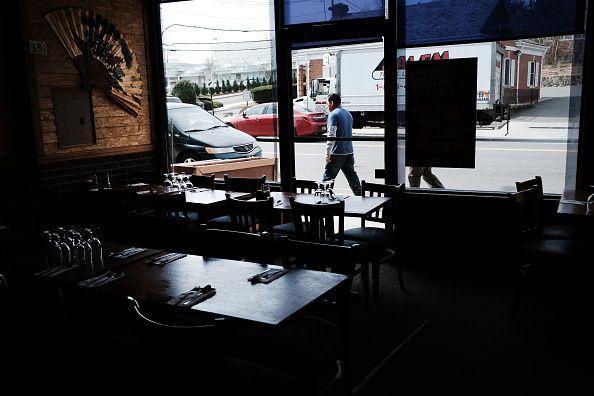 An empty restaurant in New Rochelle, New York.