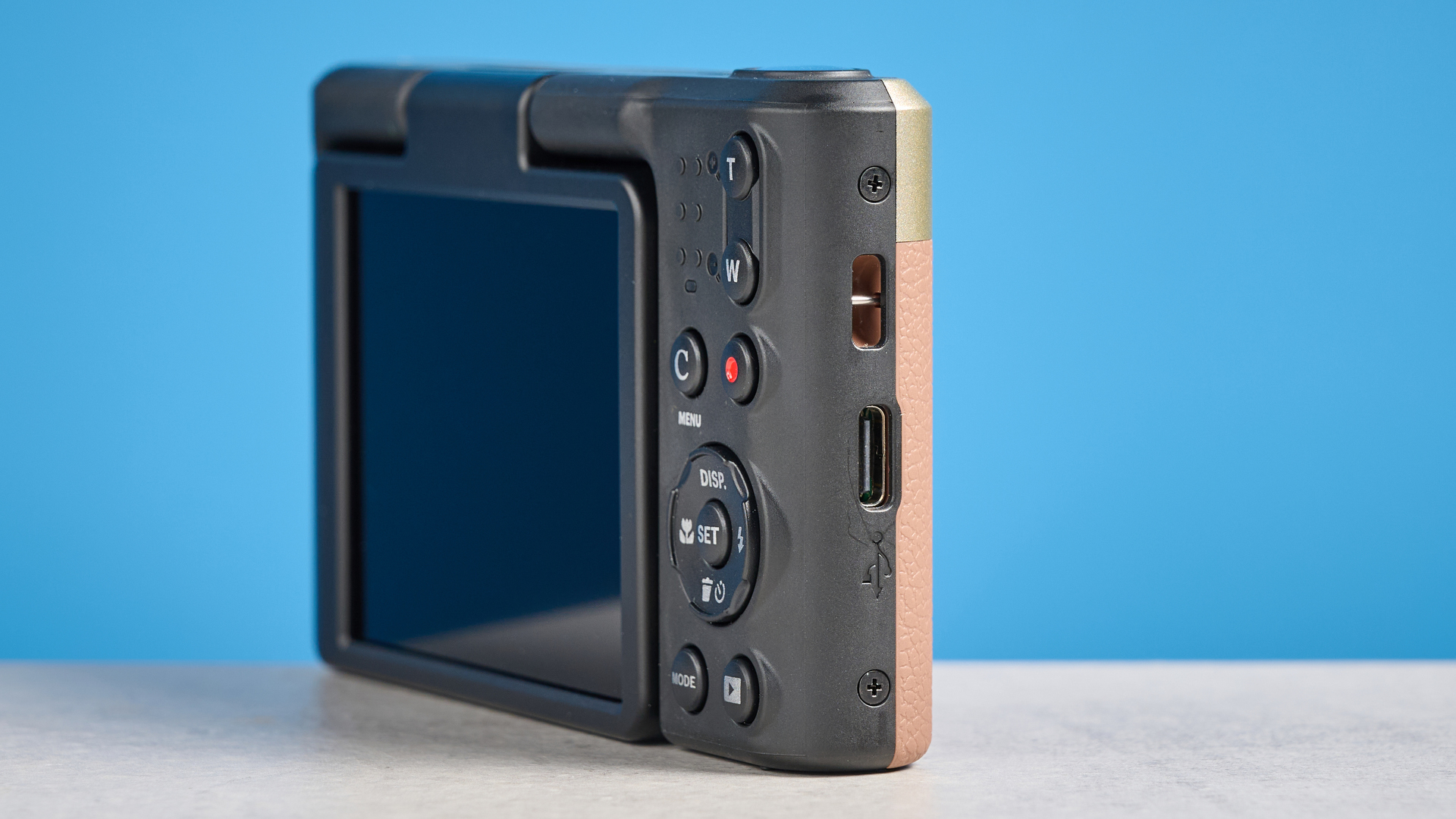 A brown Kodak PIXPRO C1