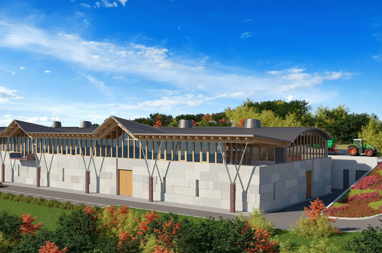 Future Vega Sicilia winery in Galicia.