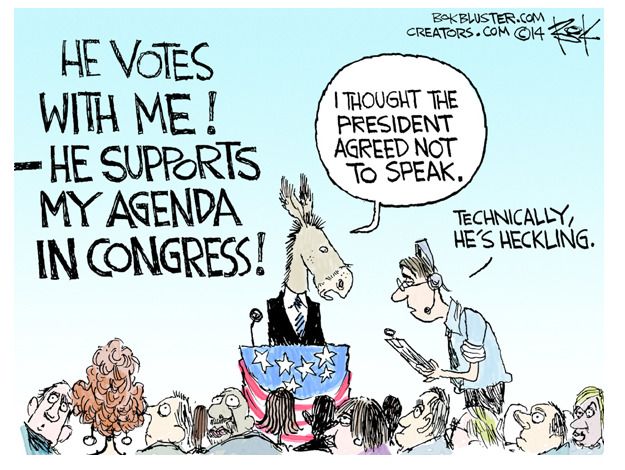 Obama cartoon Democrats midterm elections