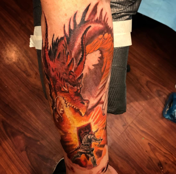 Fierce dragon tattoo