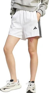 Adidas Essentials 3-Stripes Cotton Shorts (Women's)