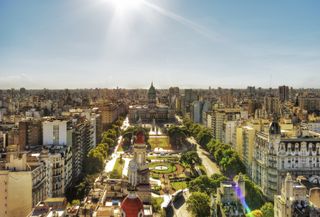 bird's eye view of Buenos Aires, Argentina