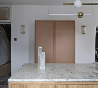 kitchen with terracotta pantry