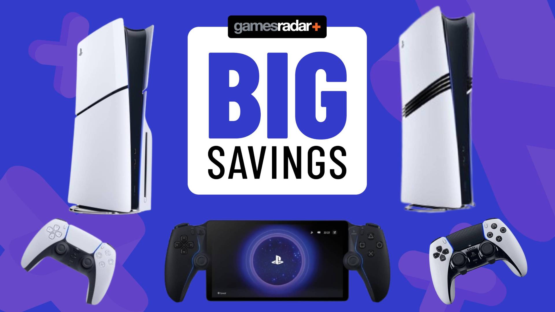Image of a collection of Sony PS4 products sitting on a blue GamesRadar+ background.