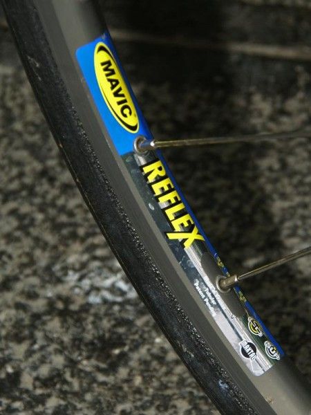 Mavic Reflex box-section aluminum tubular rims are one of the stars of this time of year.