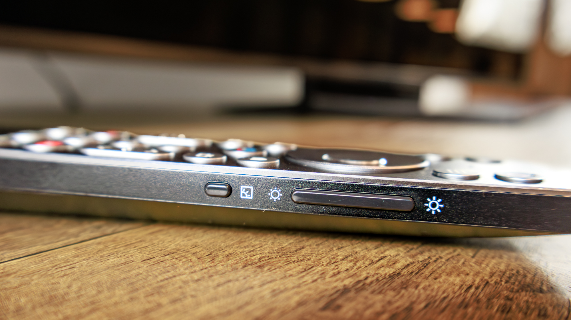 The remote for a TCL QM8L TV