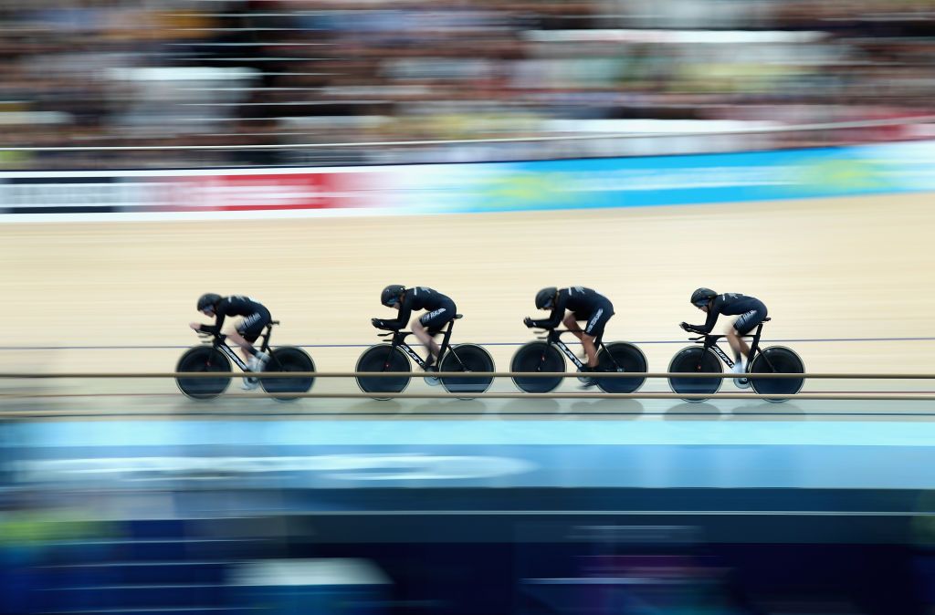 New Zealand riders at speed