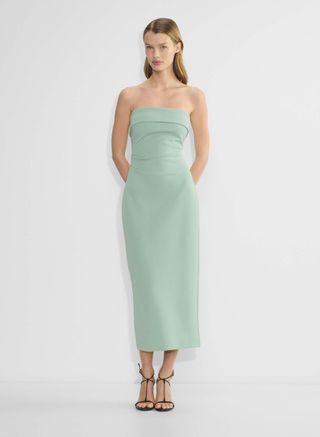 Aritzia, Babaton FigureKnit Eyecatcher Dress in Terrace Sage