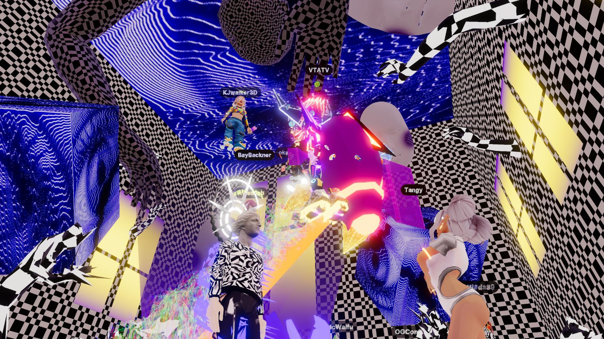 Digital art in the metaverse in Decentraland