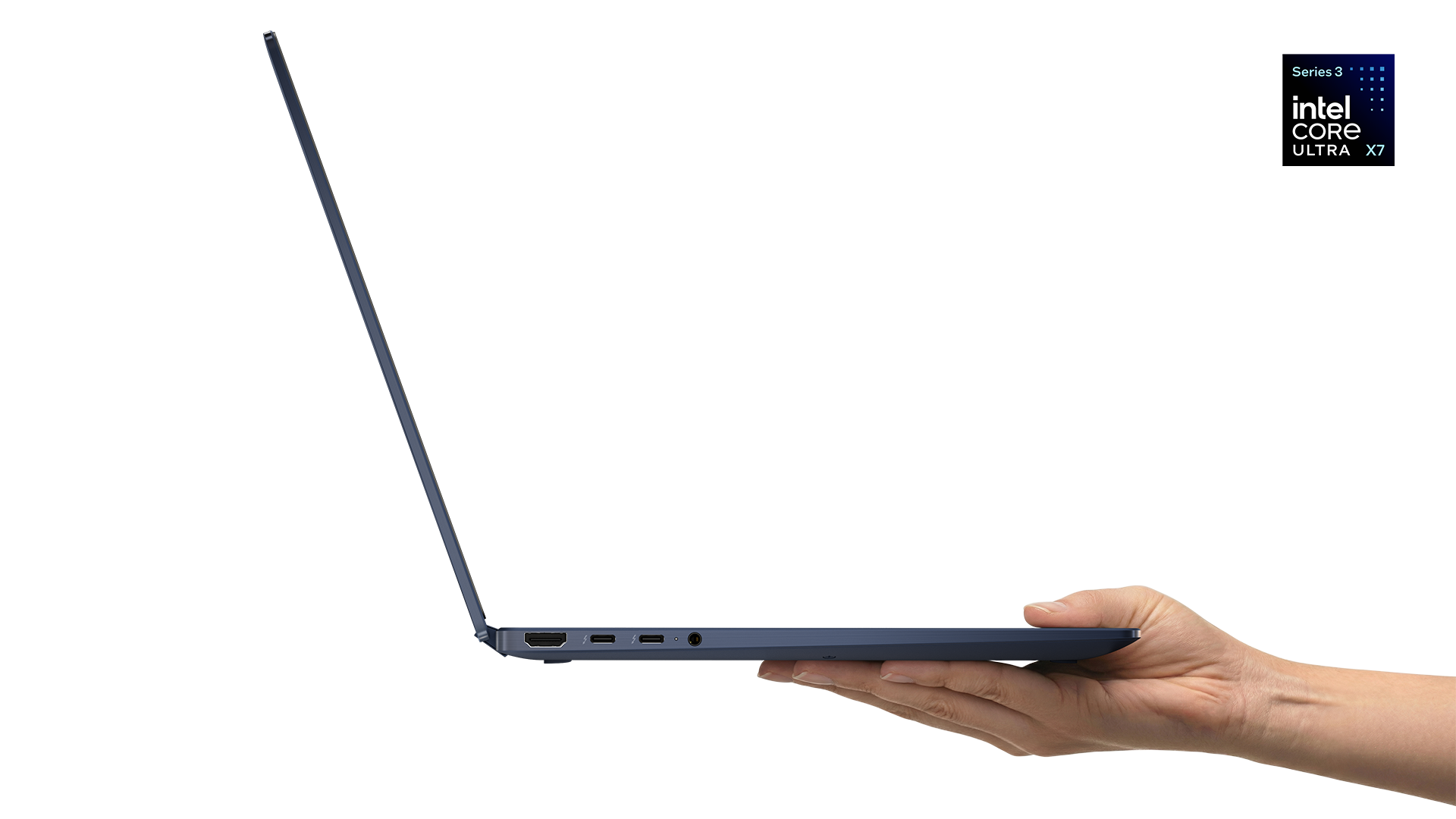 HP EliteBook X Flip G2i 14 inch Notebook Next Gen AI PC_Hero_Atmospheric blue_Product Only_Right profile open