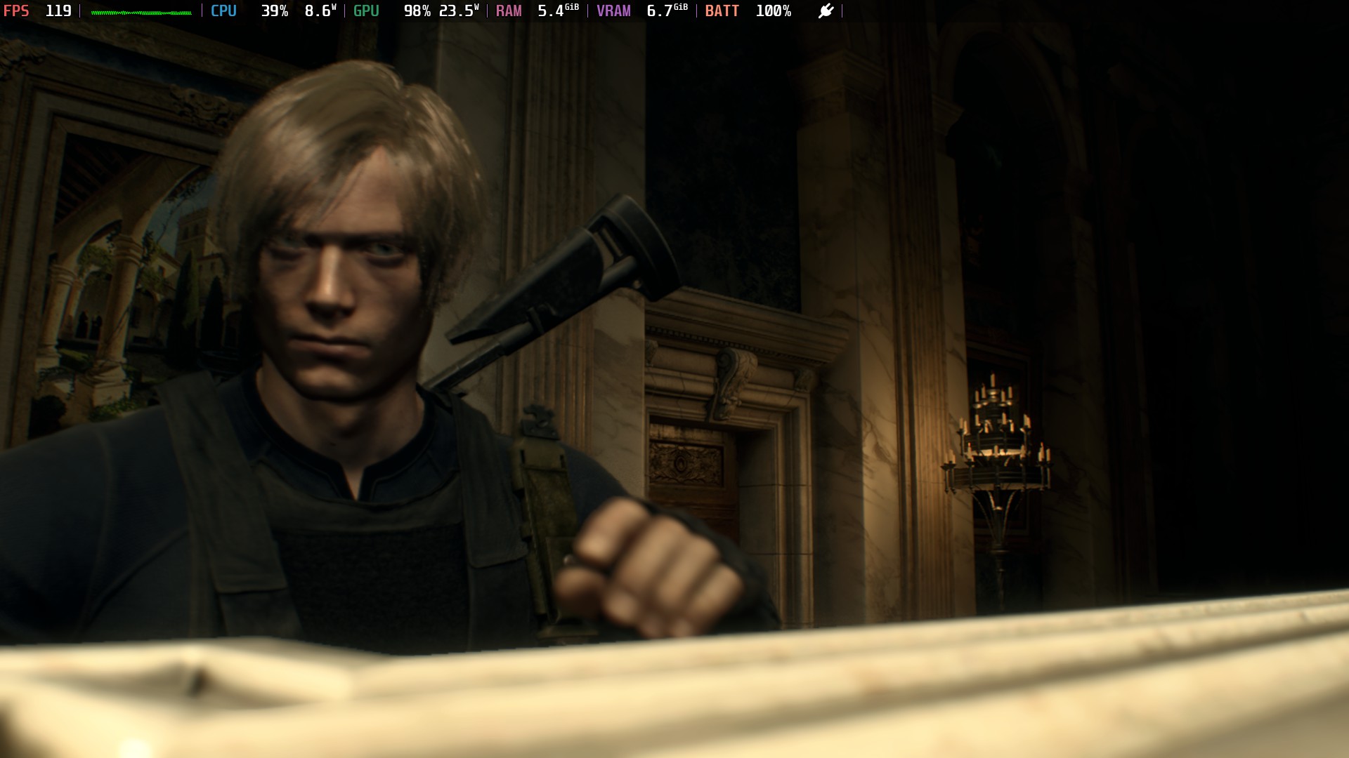Leon S Kennedy in Castle