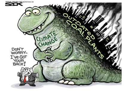 Political cartoon Climate Change