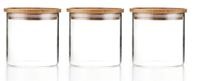 18 oz glass storage jars with bamboo lids, Amazon