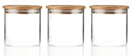 18 oz glass storage jars with bamboo lids, Amazon