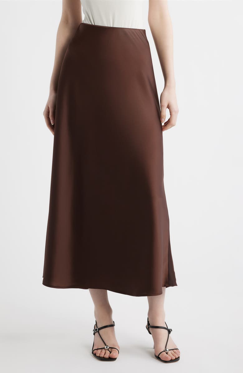 A-Line Satin Skirt
