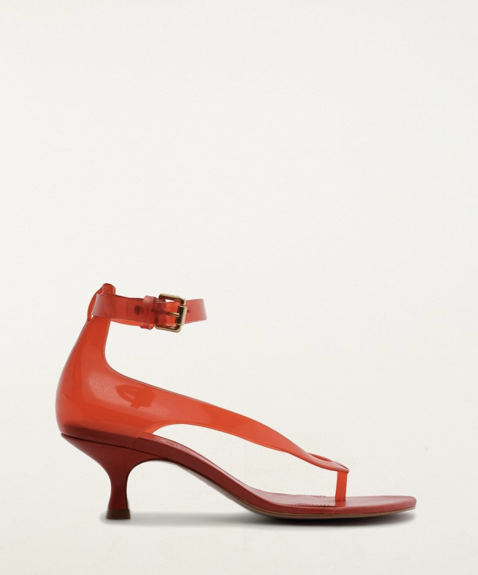 FARM, Red Jelly Heel Sandal