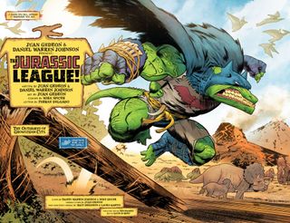 BatWalker on the move in The Jurassic League #1