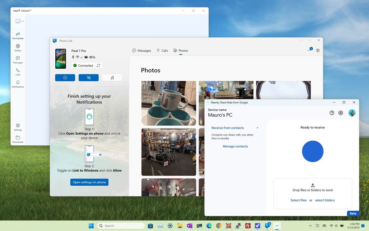 Windows 11 to phone file-sharing