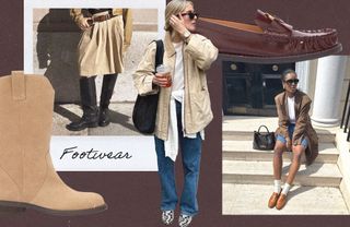 Collage von Frauen, die Herbsttrends tragen