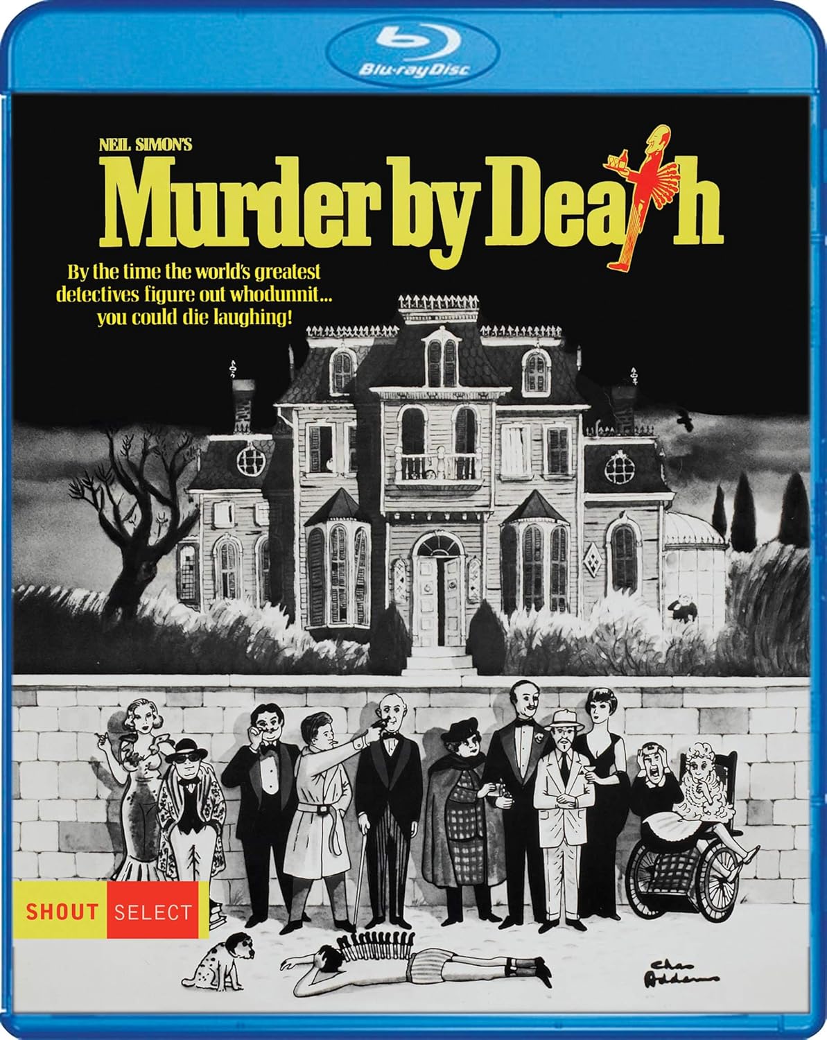 The packaging for Murder by Death on Blu-Ray