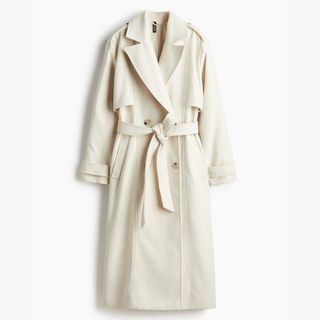 white trench coat