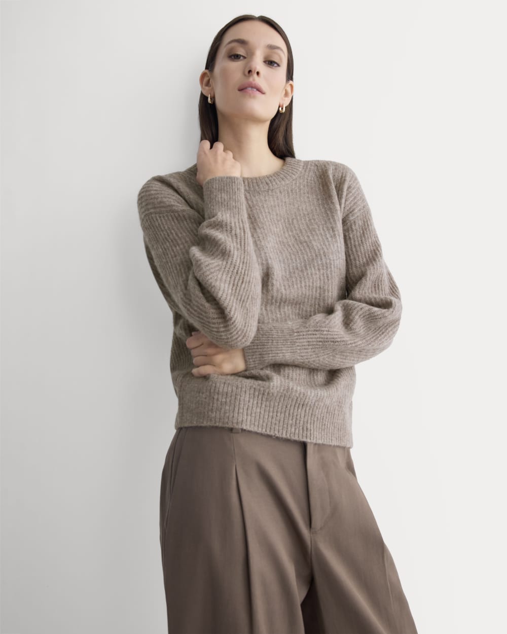 The Cocoon Crew in Alpaca | Taupe Melange - Xxs