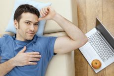 Man on couch