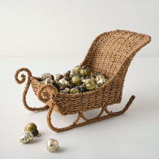 Woven Sleigh against a gray background.